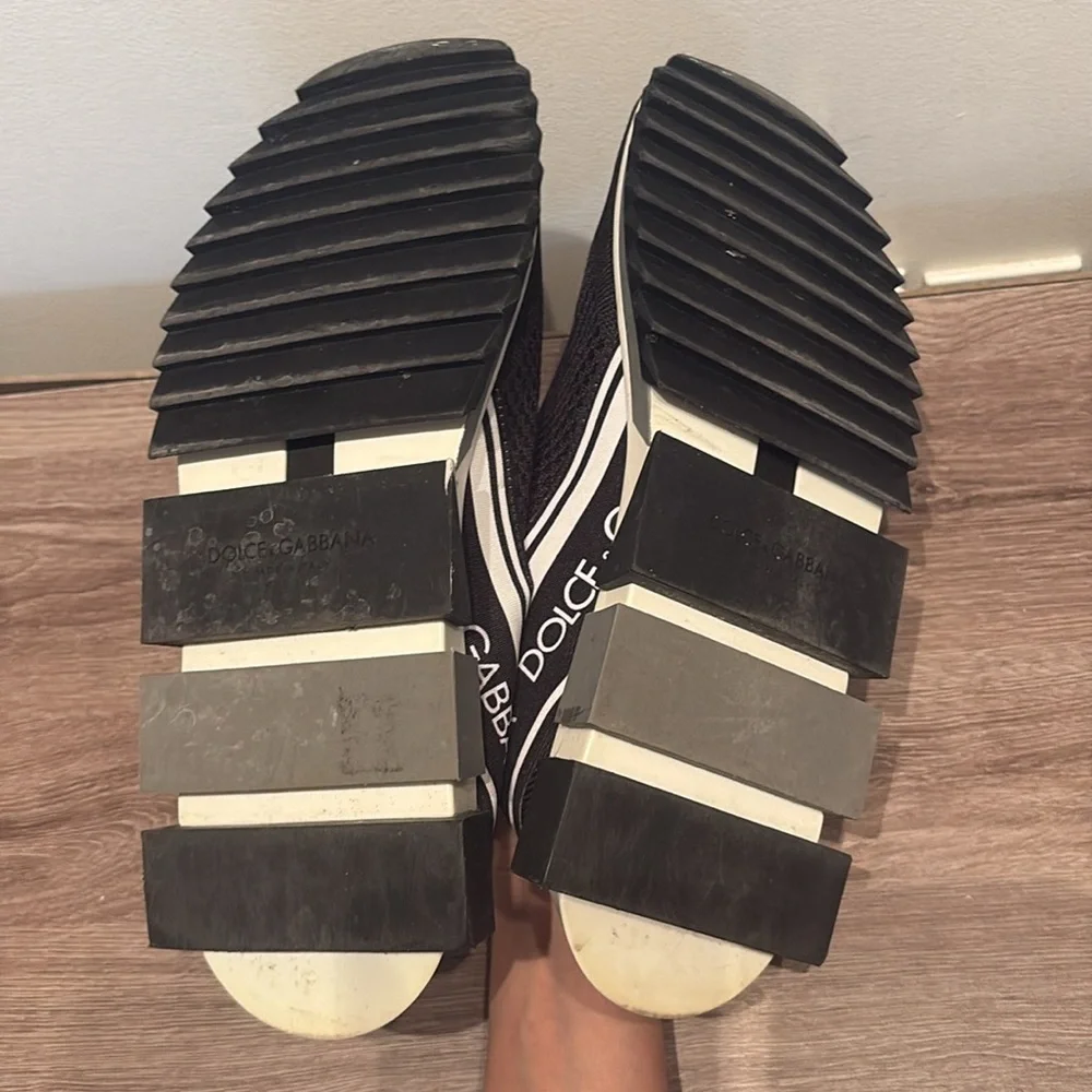 Dolce & Gabbana Sorrento Stretch Mesh Sneakers With Logo - Picture 11 of 13